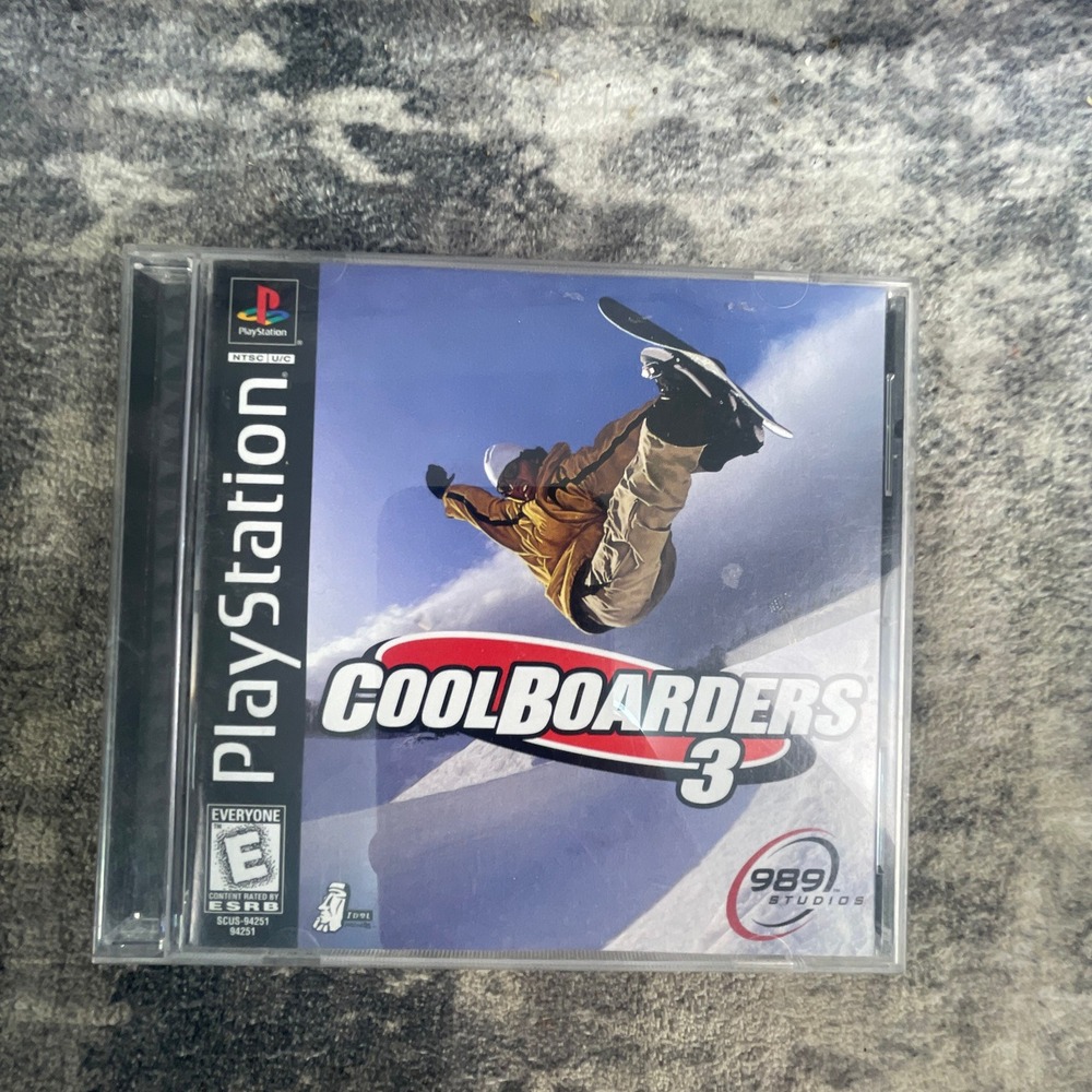 Cool Boarders 3 PlayStation PS1 Snowboarding Game 989 Studios Retro Sports 1998